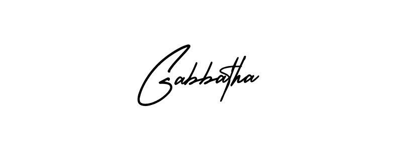 How to make Gabbatha name signature. Use AmerikaSignatureDemo-Regular style for creating short signs online. This is the latest handwritten sign. Gabbatha signature style 3 images and pictures png