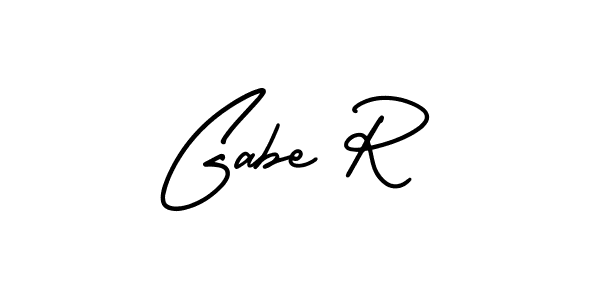 Best and Professional Signature Style for Gabe R. AmerikaSignatureDemo-Regular Best Signature Style Collection. Gabe R signature style 3 images and pictures png