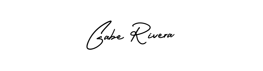 Make a beautiful signature design for name Gabe Rivera. With this signature (AmerikaSignatureDemo-Regular) style, you can create a handwritten signature for free. Gabe Rivera signature style 3 images and pictures png