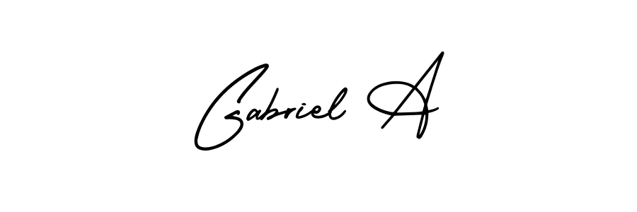 Make a short Gabriel A signature style. Manage your documents anywhere anytime using AmerikaSignatureDemo-Regular. Create and add eSignatures, submit forms, share and send files easily. Gabriel A signature style 3 images and pictures png