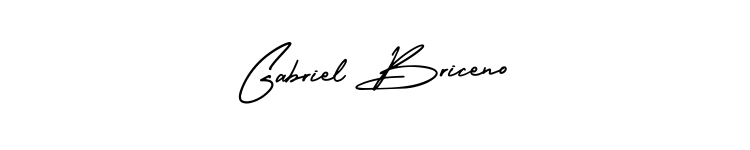 Design your own signature with our free online signature maker. With this signature software, you can create a handwritten (AmerikaSignatureDemo-Regular) signature for name Gabriel Briceno. Gabriel Briceno signature style 3 images and pictures png