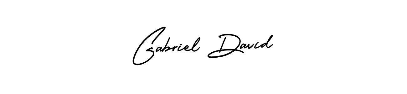 Also You can easily find your signature by using the search form. We will create Gabriel David name handwritten signature images for you free of cost using AmerikaSignatureDemo-Regular sign style. Gabriel David signature style 3 images and pictures png