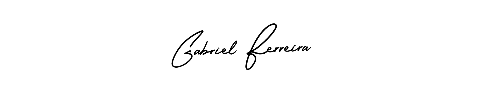 Make a beautiful signature design for name Gabriel Ferreira. With this signature (AmerikaSignatureDemo-Regular) style, you can create a handwritten signature for free. Gabriel Ferreira signature style 3 images and pictures png