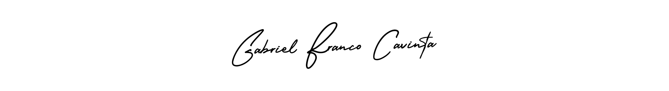 Create a beautiful signature design for name Gabriel Franco Cavinta. With this signature (AmerikaSignatureDemo-Regular) fonts, you can make a handwritten signature for free. Gabriel Franco Cavinta signature style 3 images and pictures png