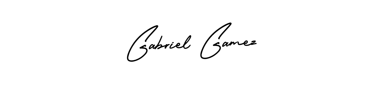 Make a beautiful signature design for name Gabriel Gamez. With this signature (AmerikaSignatureDemo-Regular) style, you can create a handwritten signature for free. Gabriel Gamez signature style 3 images and pictures png