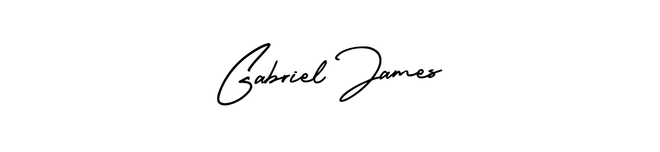 Best and Professional Signature Style for Gabriel James. AmerikaSignatureDemo-Regular Best Signature Style Collection. Gabriel James signature style 3 images and pictures png