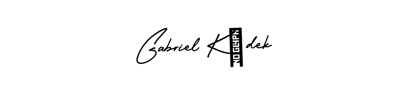 Make a short Gabriel Kádek signature style. Manage your documents anywhere anytime using AmerikaSignatureDemo-Regular. Create and add eSignatures, submit forms, share and send files easily. Gabriel Kádek signature style 3 images and pictures png