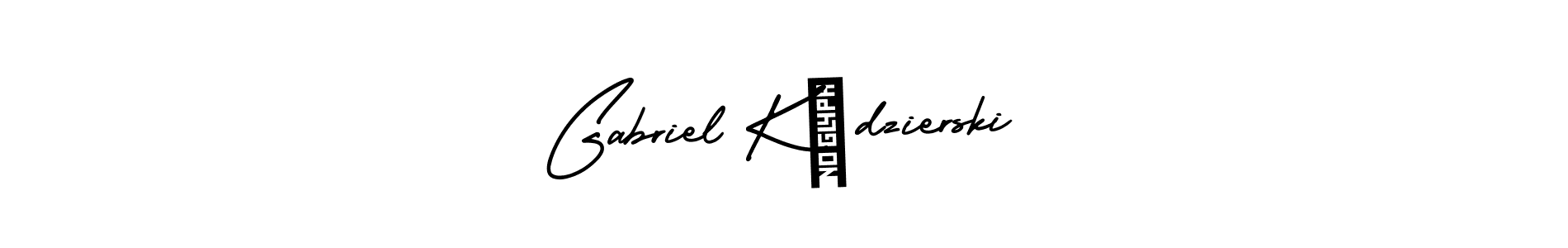 Use a signature maker to create a handwritten signature online. With this signature software, you can design (AmerikaSignatureDemo-Regular) your own signature for name Gabriel Kędzierski. Gabriel Kędzierski signature style 3 images and pictures png