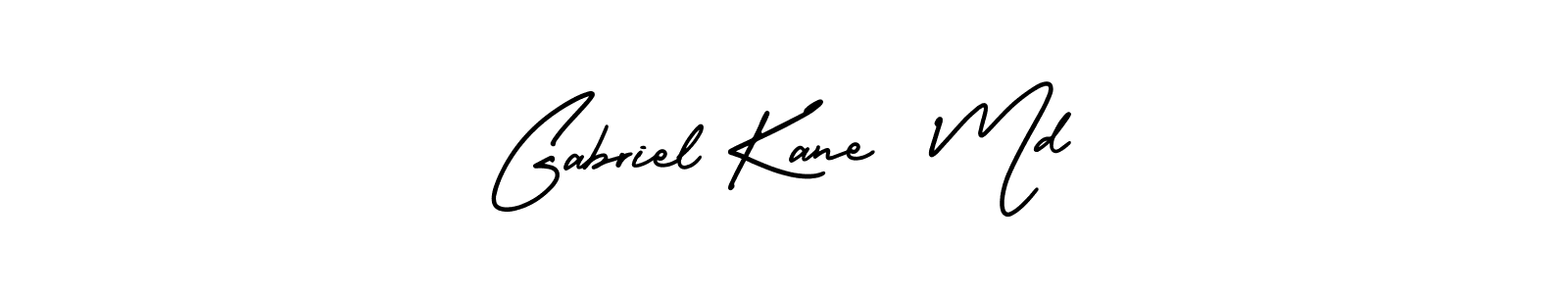 The best way (AmerikaSignatureDemo-Regular) to make a short signature is to pick only two or three words in your name. The name Gabriel Kane  Md include a total of six letters. For converting this name. Gabriel Kane  Md signature style 3 images and pictures png