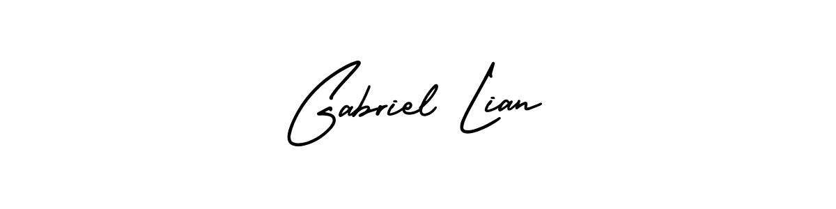 Also You can easily find your signature by using the search form. We will create Gabriel Lian name handwritten signature images for you free of cost using AmerikaSignatureDemo-Regular sign style. Gabriel Lian signature style 3 images and pictures png