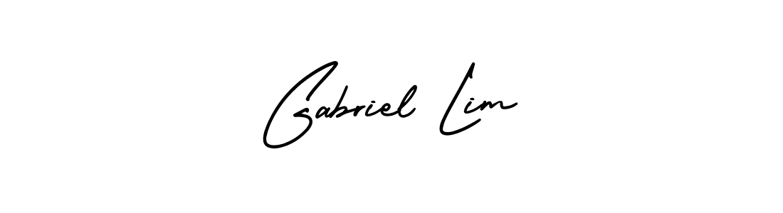 Make a beautiful signature design for name Gabriel Lim. With this signature (AmerikaSignatureDemo-Regular) style, you can create a handwritten signature for free. Gabriel Lim signature style 3 images and pictures png