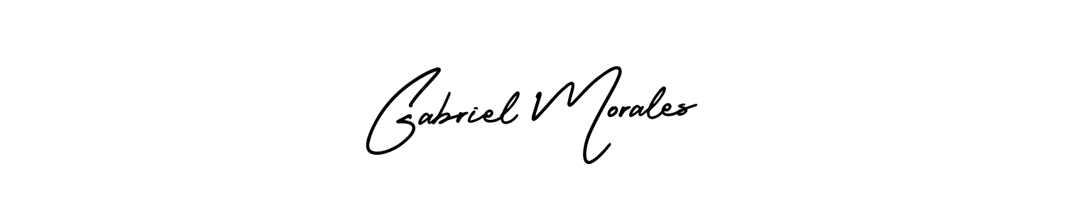 if you are searching for the best signature style for your name Gabriel Morales. so please give up your signature search. here we have designed multiple signature styles  using AmerikaSignatureDemo-Regular. Gabriel Morales signature style 3 images and pictures png