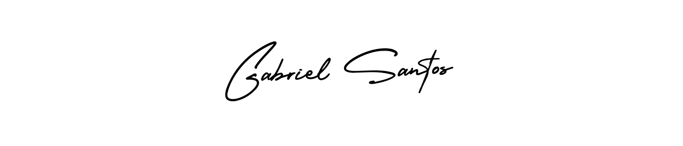 Make a beautiful signature design for name Gabriel Santos. Use this online signature maker to create a handwritten signature for free. Gabriel Santos signature style 3 images and pictures png