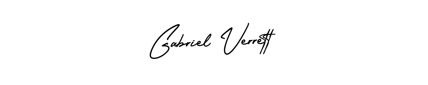 Check out images of Autograph of Gabriel Verrett name. Actor Gabriel Verrett Signature Style. AmerikaSignatureDemo-Regular is a professional sign style online. Gabriel Verrett signature style 3 images and pictures png