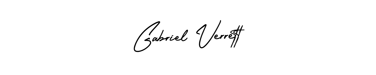 Check out images of Autograph of Gabriel Verrett name. Actor Gabriel Verrett Signature Style. AmerikaSignatureDemo-Regular is a professional sign style online. Gabriel Verrett signature style 3 images and pictures png