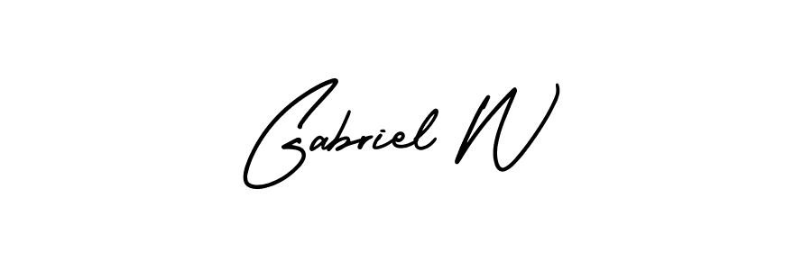 See photos of Gabriel W official signature by Spectra . Check more albums & portfolios. Read reviews & check more about AmerikaSignatureDemo-Regular font. Gabriel W signature style 3 images and pictures png