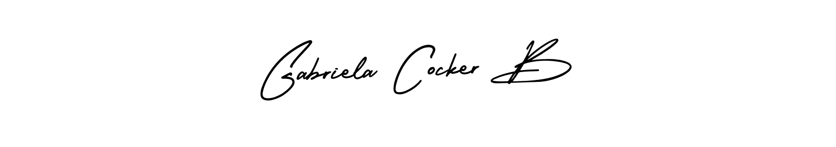 You can use this online signature creator to create a handwritten signature for the name Gabriela Cocker B. This is the best online autograph maker. Gabriela Cocker B signature style 3 images and pictures png