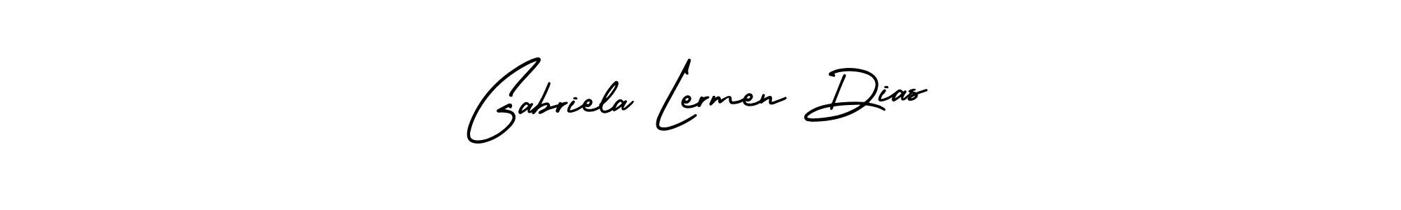 It looks lik you need a new signature style for name Gabriela Lermen Dias. Design unique handwritten (AmerikaSignatureDemo-Regular) signature with our free signature maker in just a few clicks. Gabriela Lermen Dias signature style 3 images and pictures png