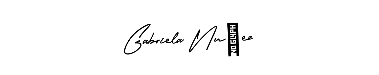 You can use this online signature creator to create a handwritten signature for the name Gabriela NuÑez. This is the best online autograph maker. Gabriela NuÑez signature style 3 images and pictures png