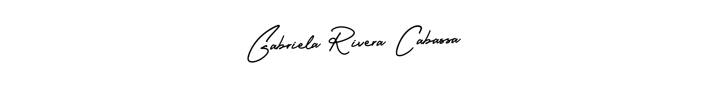 Make a beautiful signature design for name Gabriela Rivera Cabassa. With this signature (AmerikaSignatureDemo-Regular) style, you can create a handwritten signature for free. Gabriela Rivera Cabassa signature style 3 images and pictures png