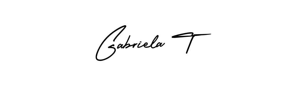 How to Draw Gabriela T signature style? AmerikaSignatureDemo-Regular is a latest design signature styles for name Gabriela T. Gabriela T signature style 3 images and pictures png