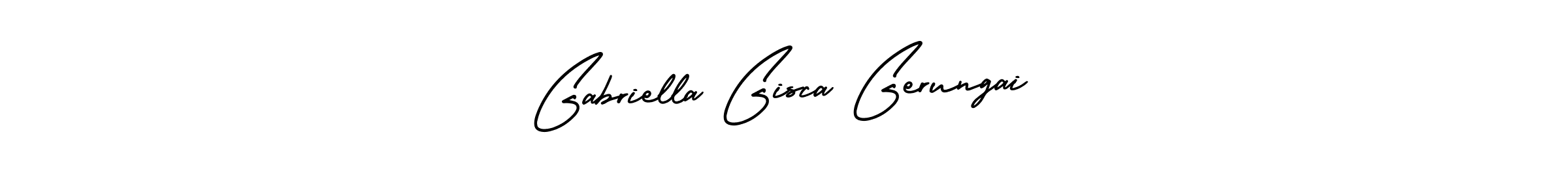 How to make Gabriella Gisca Gerungai name signature. Use AmerikaSignatureDemo-Regular style for creating short signs online. This is the latest handwritten sign. Gabriella Gisca Gerungai signature style 3 images and pictures png