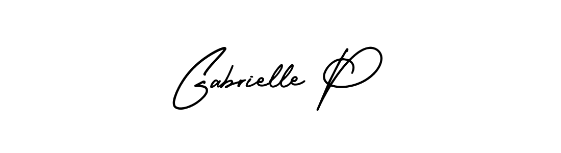 How to make Gabrielle P signature? AmerikaSignatureDemo-Regular is a professional autograph style. Create handwritten signature for Gabrielle P name. Gabrielle P signature style 3 images and pictures png