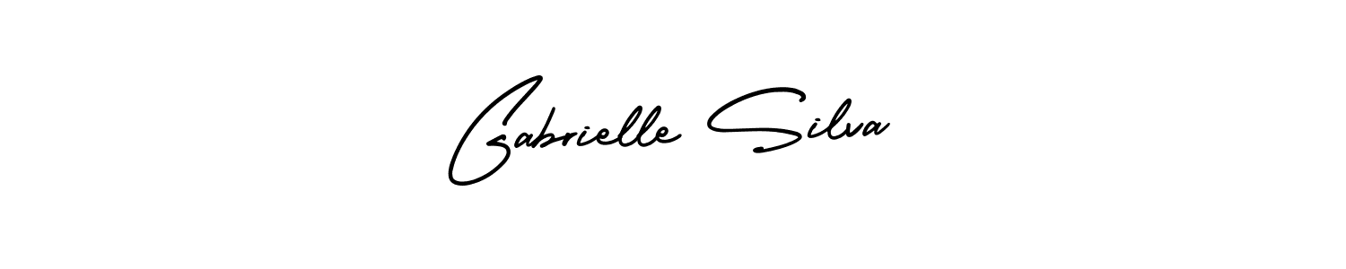 This is the best signature style for the Gabrielle Silva name. Also you like these signature font (AmerikaSignatureDemo-Regular). Mix name signature. Gabrielle Silva signature style 3 images and pictures png