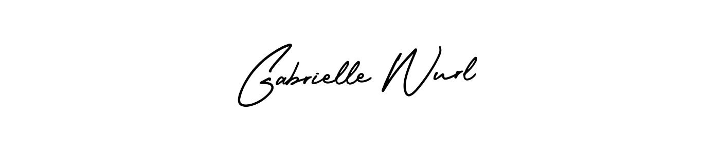 Create a beautiful signature design for name Gabrielle Wurl. With this signature (AmerikaSignatureDemo-Regular) fonts, you can make a handwritten signature for free. Gabrielle Wurl signature style 3 images and pictures png