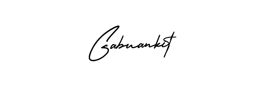 How to make Gabuankit signature? AmerikaSignatureDemo-Regular is a professional autograph style. Create handwritten signature for Gabuankit name. Gabuankit signature style 3 images and pictures png