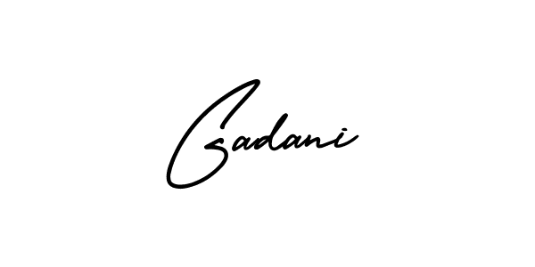 You should practise on your own different ways (AmerikaSignatureDemo-Regular) to write your name (Gadani) in signature. don't let someone else do it for you. Gadani signature style 3 images and pictures png