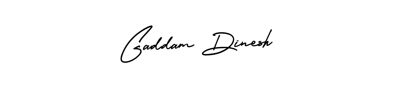 Also we have Gaddam Dinesh name is the best signature style. Create professional handwritten signature collection using AmerikaSignatureDemo-Regular autograph style. Gaddam Dinesh signature style 3 images and pictures png