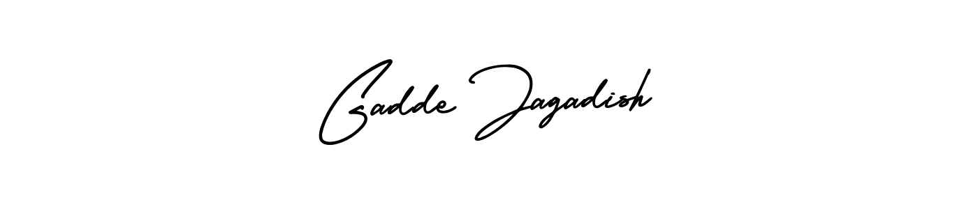 if you are searching for the best signature style for your name Gadde Jagadish. so please give up your signature search. here we have designed multiple signature styles  using AmerikaSignatureDemo-Regular. Gadde Jagadish signature style 3 images and pictures png