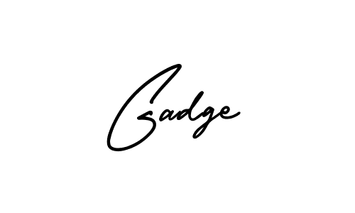 Use a signature maker to create a handwritten signature online. With this signature software, you can design (AmerikaSignatureDemo-Regular) your own signature for name Gadge. Gadge signature style 3 images and pictures png