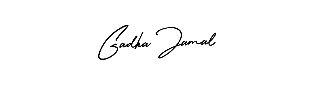 Gadha Jamal stylish signature style. Best Handwritten Sign (AmerikaSignatureDemo-Regular) for my name. Handwritten Signature Collection Ideas for my name Gadha Jamal. Gadha Jamal signature style 3 images and pictures png