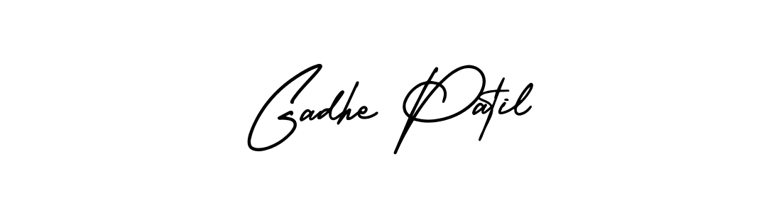 Design your own signature with our free online signature maker. With this signature software, you can create a handwritten (AmerikaSignatureDemo-Regular) signature for name Gadhe Patil. Gadhe Patil signature style 3 images and pictures png