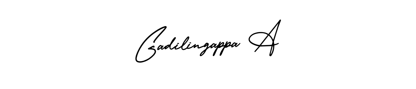 Create a beautiful signature design for name Gadilingappa A. With this signature (AmerikaSignatureDemo-Regular) fonts, you can make a handwritten signature for free. Gadilingappa A signature style 3 images and pictures png