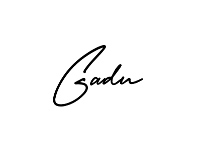 How to Draw Gadu signature style? AmerikaSignatureDemo-Regular is a latest design signature styles for name Gadu. Gadu signature style 3 images and pictures png