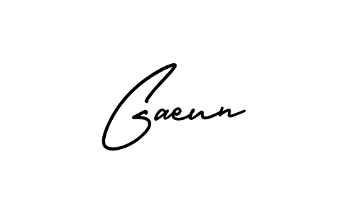 Gaeun stylish signature style. Best Handwritten Sign (AmerikaSignatureDemo-Regular) for my name. Handwritten Signature Collection Ideas for my name Gaeun. Gaeun signature style 3 images and pictures png