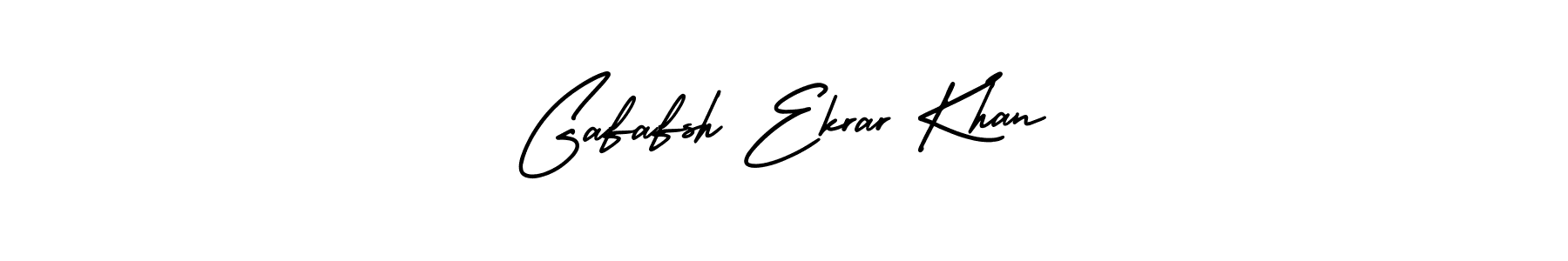 Make a beautiful signature design for name Gafafsh Ekrar Khan. With this signature (AmerikaSignatureDemo-Regular) style, you can create a handwritten signature for free. Gafafsh Ekrar Khan signature style 3 images and pictures png