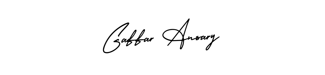 How to make Gaffar Ansary name signature. Use AmerikaSignatureDemo-Regular style for creating short signs online. This is the latest handwritten sign. Gaffar Ansary signature style 3 images and pictures png