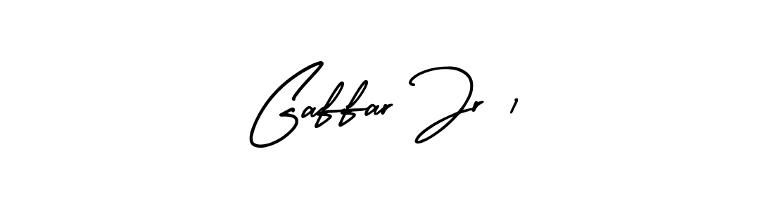 Also You can easily find your signature by using the search form. We will create Gaffar Jr 1 name handwritten signature images for you free of cost using AmerikaSignatureDemo-Regular sign style. Gaffar Jr 1 signature style 3 images and pictures png