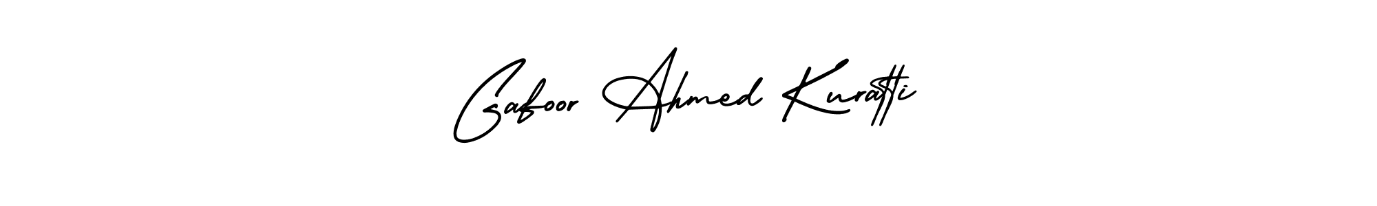 You can use this online signature creator to create a handwritten signature for the name Gafoor Ahmed Kuratti. This is the best online autograph maker. Gafoor Ahmed Kuratti signature style 3 images and pictures png