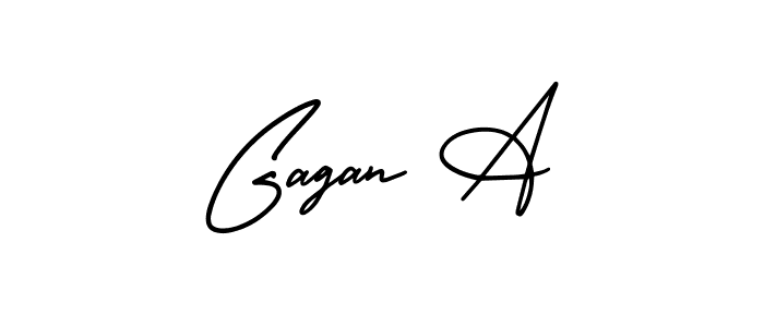 Best and Professional Signature Style for Gagan A. AmerikaSignatureDemo-Regular Best Signature Style Collection. Gagan A signature style 3 images and pictures png
