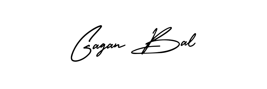How to make Gagan Bal signature? AmerikaSignatureDemo-Regular is a professional autograph style. Create handwritten signature for Gagan Bal name. Gagan Bal signature style 3 images and pictures png
