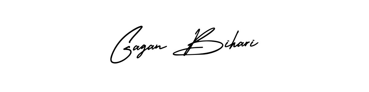 Design your own signature with our free online signature maker. With this signature software, you can create a handwritten (AmerikaSignatureDemo-Regular) signature for name Gagan Bihari. Gagan Bihari signature style 3 images and pictures png