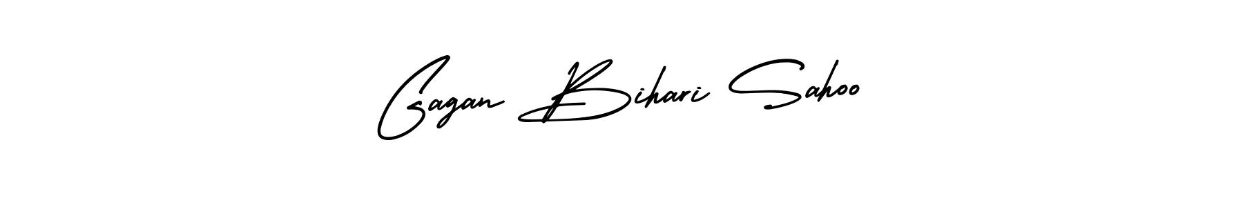 You should practise on your own different ways (AmerikaSignatureDemo-Regular) to write your name (Gagan Bihari Sahoo) in signature. don't let someone else do it for you. Gagan Bihari Sahoo signature style 3 images and pictures png