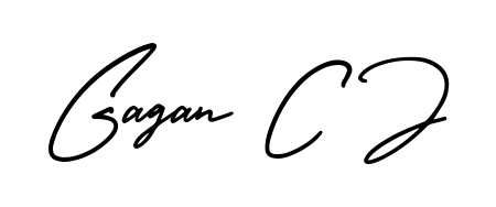 Once you've used our free online signature maker to create your best signature AmerikaSignatureDemo-Regular style, it's time to enjoy signing your documents with Gagan C J name. Gagan C J signature style 3 images and pictures png