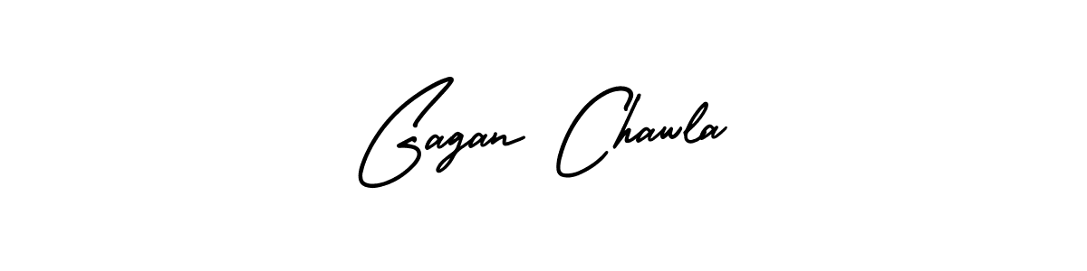 How to make Gagan Chawla name signature. Use AmerikaSignatureDemo-Regular style for creating short signs online. This is the latest handwritten sign. Gagan Chawla signature style 3 images and pictures png