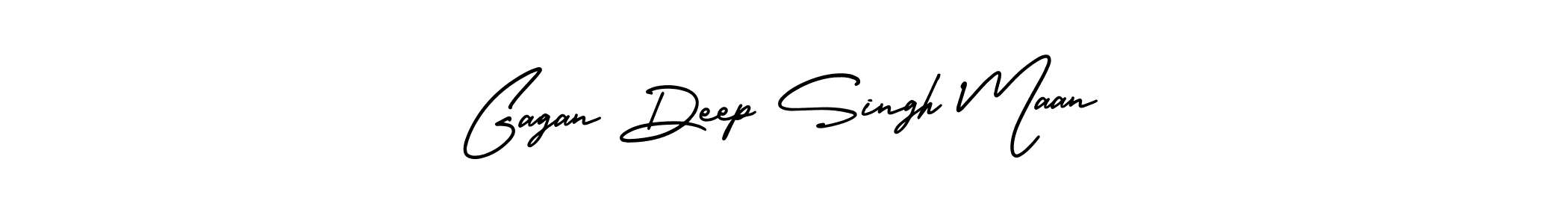 How to make Gagan Deep Singh Maan name signature. Use AmerikaSignatureDemo-Regular style for creating short signs online. This is the latest handwritten sign. Gagan Deep Singh Maan signature style 3 images and pictures png